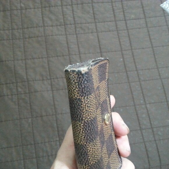 Vintage LV Louis Vuitton Damier Ebeine Key Holder Case  Unisex Men's Women's - Picture 12 of 16